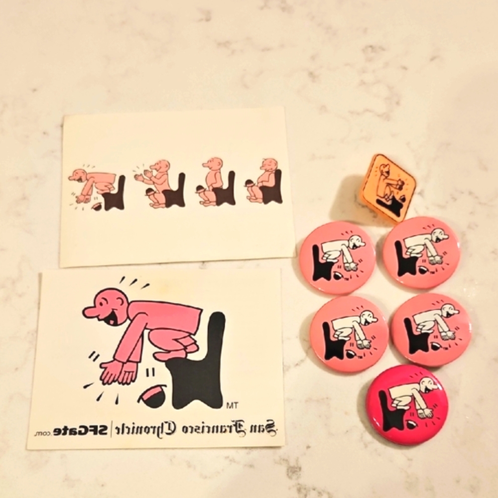 SF CHRONICLE Tattoo and Button Set
